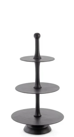 ALZATA 3P DECORATIVA MALLET NERO H82