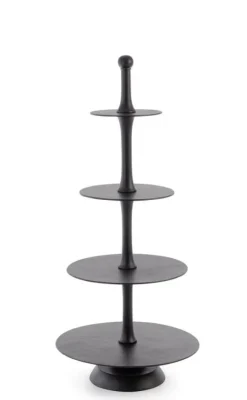 ALZATA 4P DECORATIVA MALLET NERO H123