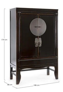 ARMADIO IN LEGNO NERO - JINAN