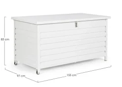 BAULE CON RUOTE IN ALLUMINIO BIANCO YK11 - ATLANTIC