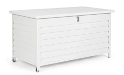 BAULE PORTA CUSCINI SMALL CON RUOTE BIANCO YK11 - ATLANTIC