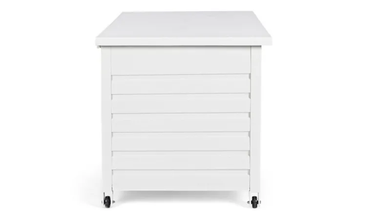 BAULE PORTA CUSCINI SMALL CON RUOTE BIANCO YK11 - ATLANTIC