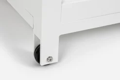 BAULE PORTA CUSCINI SMALL CON RUOTE BIANCO YK11 - ATLANTIC