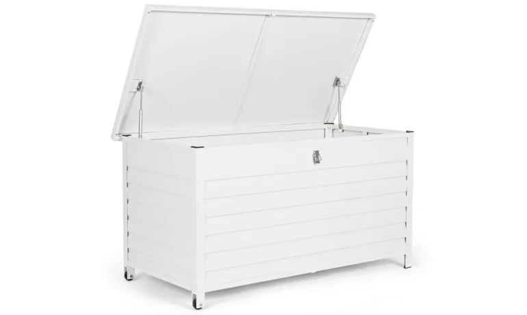 BAULE PORTA CUSCINI SMALL CON RUOTE BIANCO YK11 - ATLANTIC