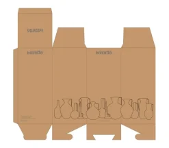 BOTTIGLIA DECORATIV KOTHON AZZUR L H36,5