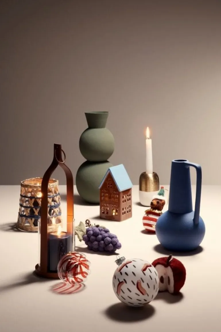 BOTTIGLIA DECORATIVA RIDHI VERDE H32,5