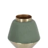 BOTTIGLIA DECORATIVA SAAD VERDE GOLD H8