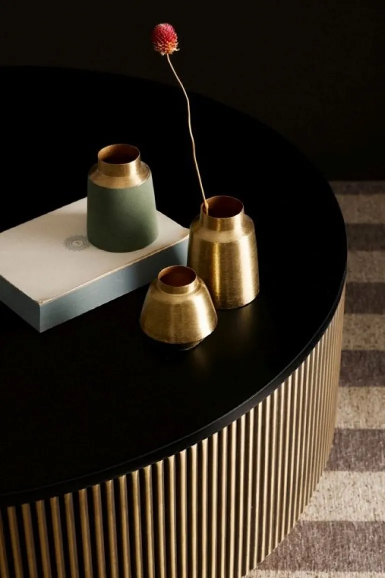 BOTTIGLIA DECORATIVA SAAD VERDE ORO H10