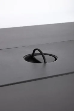 CAMINO A GAS WOLKE GRIGIO SCURO 110X65