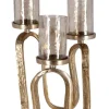 CANDELABRO SAGAR 3FUOCHI ORO H29
