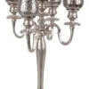 CANDELABRO SHARYN 5FUOCHI ARGENTO H62