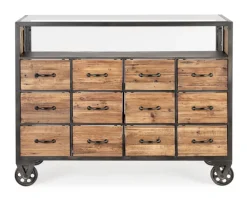 CASSETTIERA 12C MINDIL C-RUOTE H95,5