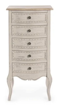 CASSETTIERA IN LEGNO 5 CASSETTI - CLARISSE