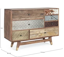 CASSETTIERA IN LEGNO - DHAVAL