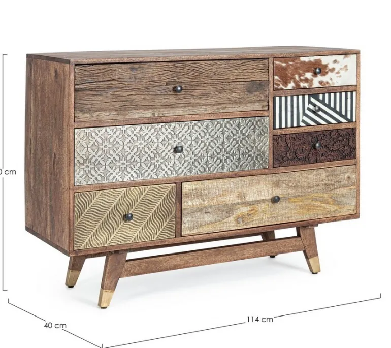 CASSETTIERA IN LEGNO - DHAVAL