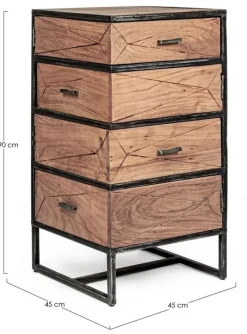 CASSETTIERA IN LEGNO - EGON