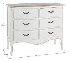 CASSETTIERA IN LEGNO - JUSTINE