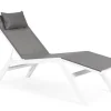 CHAISE LONGUE IN ALLUMINIO BIANCO JX11 - KRION