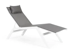 CHAISE LONGUE IN ALLUMINIO BIANCO JX11 - KRION