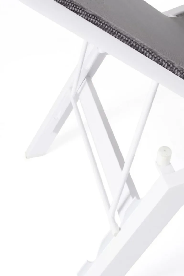 CHAISE LONGUE IN ALLUMINIO BIANCO JX11 - KRION