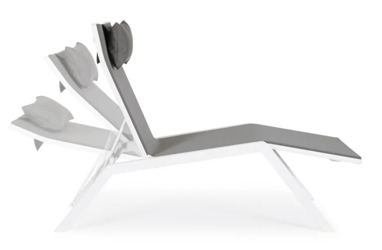 CHAISE LONGUE IN ALLUMINIO BIANCO JX11 - KRION