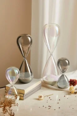 CLESSIDRA KRONOS ARGENTO-BIANCO H29,3