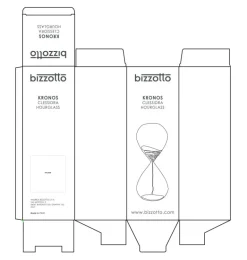 CLESSIDRA KRONOS ARGENTO-BIANCO H39,7