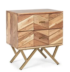 COMODINO IN LEGNO - RAIDA