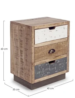 COMODINO IN LEGNO - TUDOR