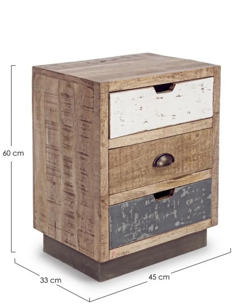 COMODINO IN LEGNO - TUDOR