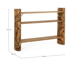 CONSOLLE ARWOOD NATURALE 156X36