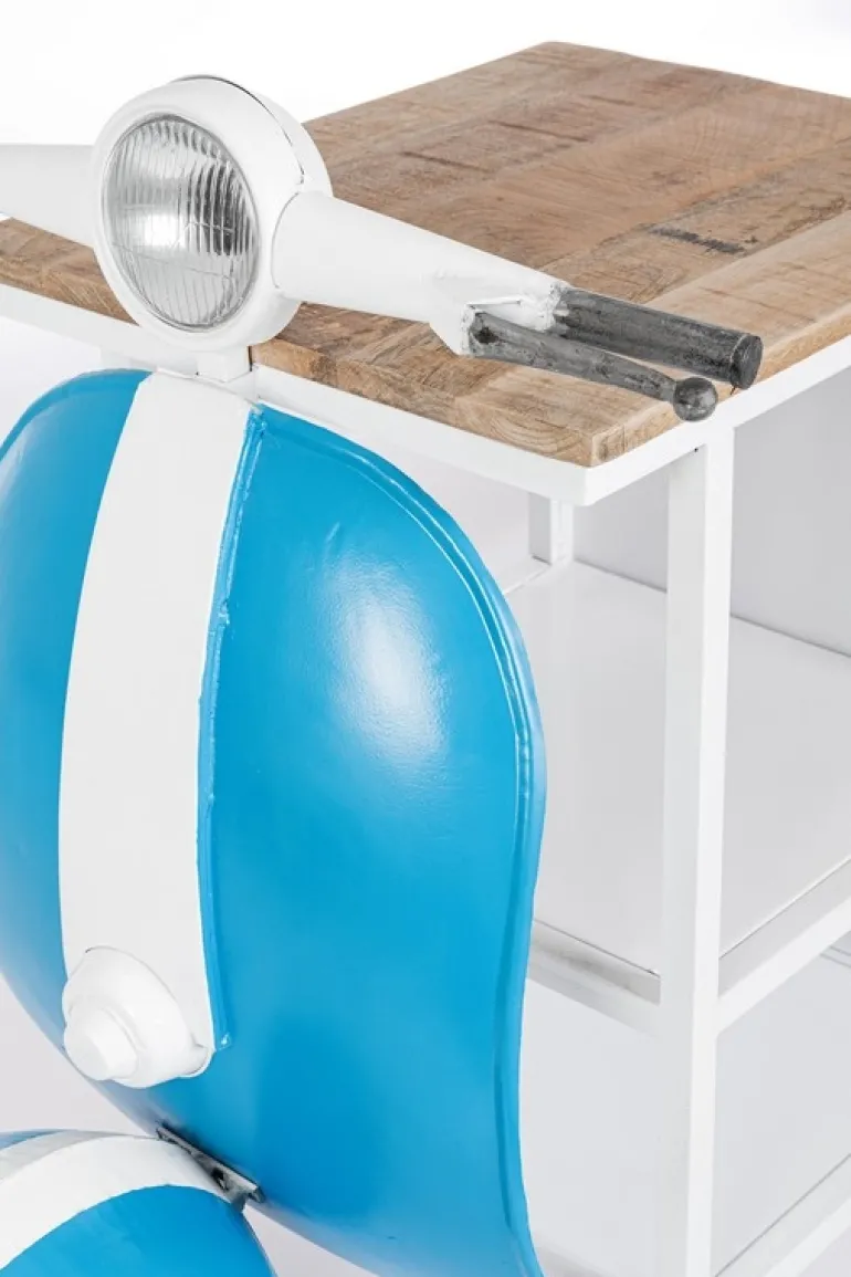 CONSOLLE BAR VESPA BLU