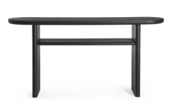 CONSOLLE EMPIRE OVALE NERO