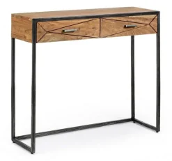 CONSOLLE IN LEGNO 2 CASSETTI - EGON
