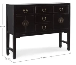 CONSOLLE IN LEGNO NERO - JINAN