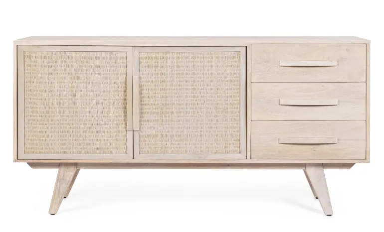 CREDENZA 2 ANTE IN LEGNO - SAHANA