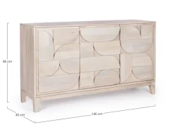 CREDENZA 3 ANTE IN LEGNO - ARCHITA