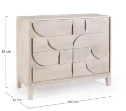 CREDENZA 2 ANTE IN LEGNO - ARCHITA