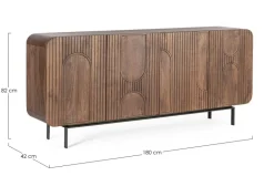 CREDENZA 4 ANTE IN LEGNO - ORISSA