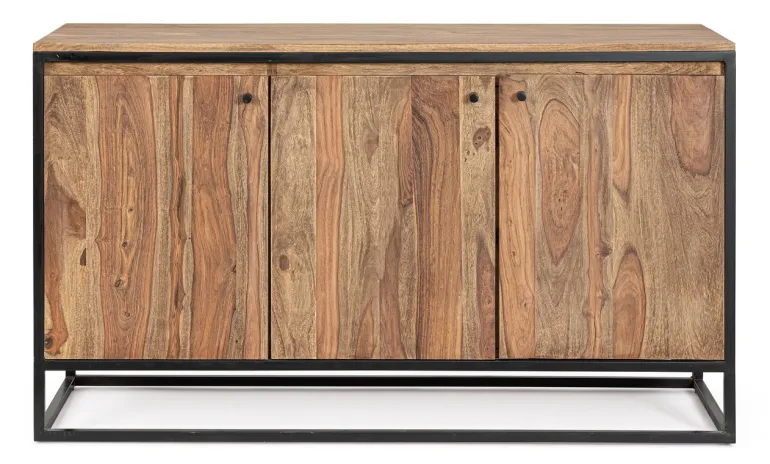 CREDENZA 3 ANTE IN LEGNO SHEESHAM - NARTAN