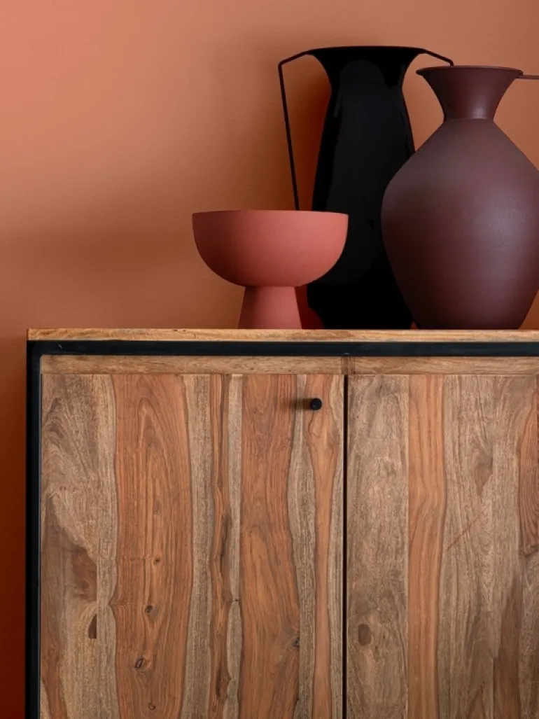 CREDENZA 3 ANTE IN LEGNO SHEESHAM - NARTAN