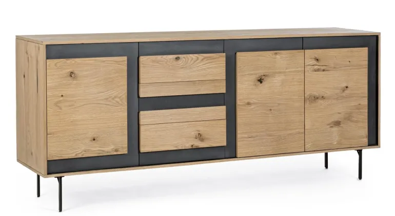 CREDENZA 3 CASSETTI IN LEGNO - STANWOOD