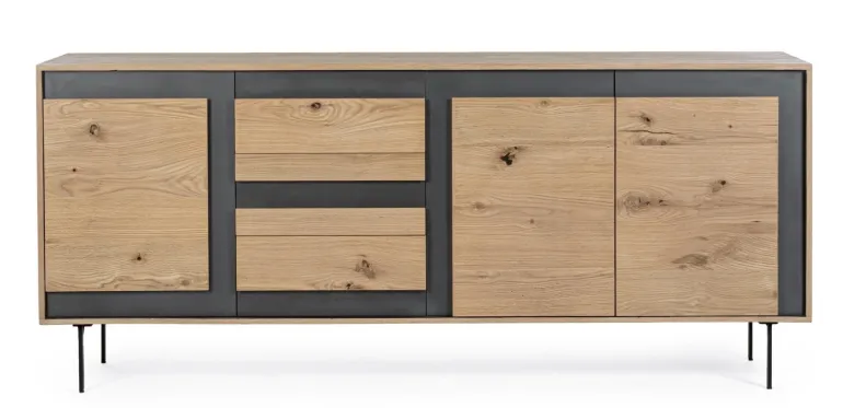 CREDENZA 3 CASSETTI IN LEGNO - STANWOOD