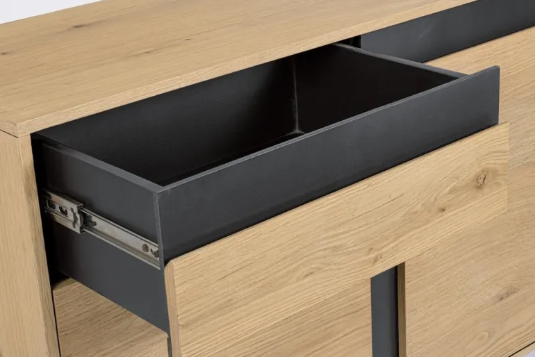 CREDENZA 1 CASSETTO IN LEGNO - STANWOOD