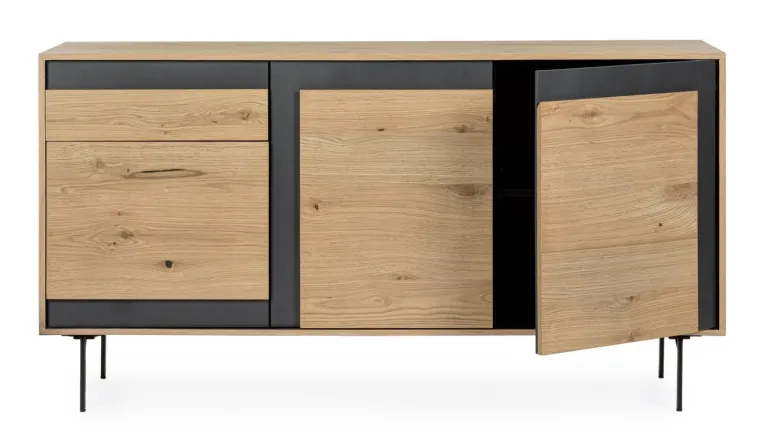 CREDENZA 1 CASSETTO IN LEGNO - STANWOOD