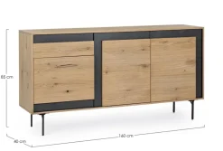 CREDENZA 1 CASSETTO IN LEGNO - STANWOOD