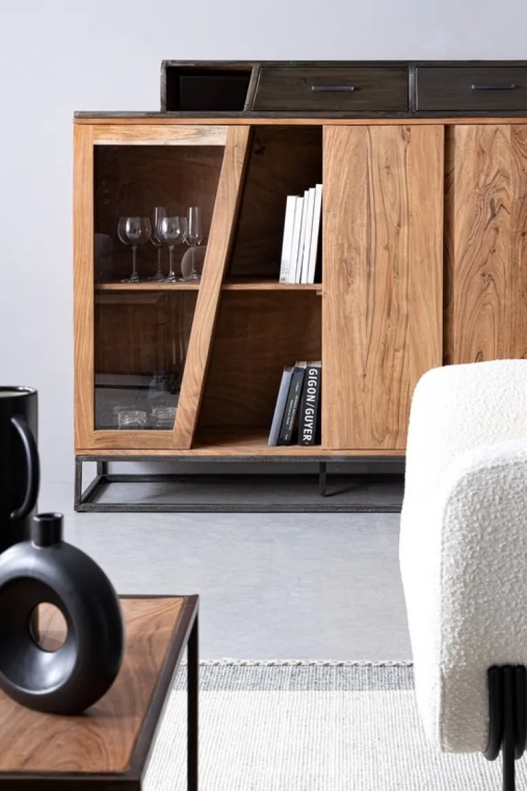 CREDENZA ALTA IN LEGNO - JANAK