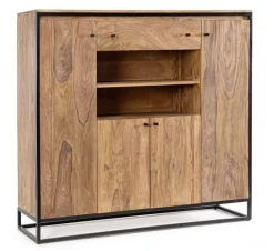 CREDENZA ALTA IN LEGNO SHEESHAM - NARTAN