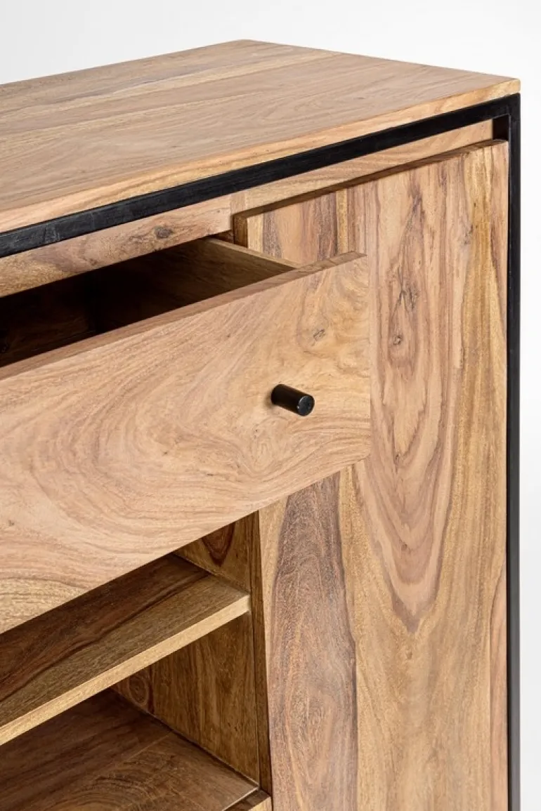 CREDENZA ALTA IN LEGNO SHEESHAM - NARTAN