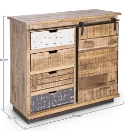 CREDENZA IN LEGNO 1 ANTA - TUDOR